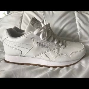 MEN'S REEBOK CL HARMAN RUN Classic Shoes White gum Clean Nurse Shoes Size 8